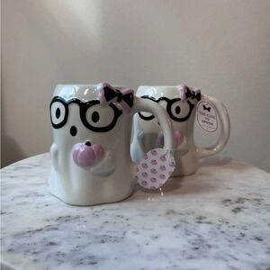 Halloween Nerdy Ghosts Mugs - Set of two, NEW 2024